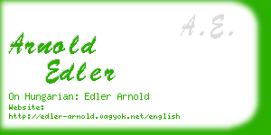 arnold edler business card